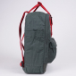 Тёмно-серый тканевый рюкзак Fjallraven Kanken Classic Graphite Red  Premium 2018