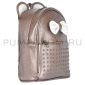 Бронзовый кожаный рюкзак с клепками Leather Mini Backpack Mouse Ear Bronze
