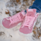 Зимние розовые кроссовки Women Nike Blazer Premium Retro Pink