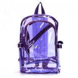 Фиолетовый силиконовый прозрачный рюкзак Violet Transparent Silicone Backpack