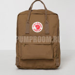Коричневый тканевый рюкзак Fjallraven Kanken Classic Bag Brown Sand