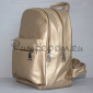 Золотой кожаный женский рюкзак Backpack Gold Leather 2018
