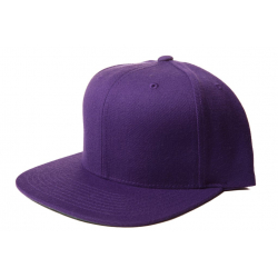 Фиолетовая бейсболка с прямым козырьком без логотипа No Logo Purple Snapback