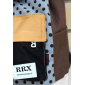 Коричнево-чёрный городской рюкзак-мешок RRX Backpack Brown Black Dots