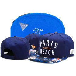 Синяя бейсболка с прямым козырьком Cayler & Sons Snapback Paris Need a Beach