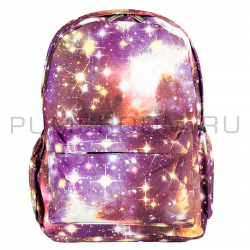 Фиолетовый рюкзак с космическим принтом Backpack Galaxy Violet 2017