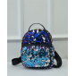 Синий/Фиолетовый женский рюкзак с блестками Backpack Blue Violet Mini 