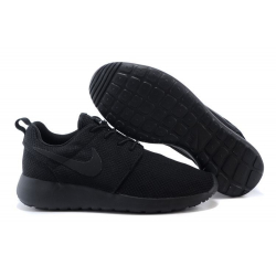 Чёрные кроссовки Nike Roshe Run Full Black
