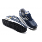 Синие кожаные мужские кроссовки Nike Air Max 90 Premium Man Blue Yellow