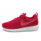 Бордовые женские кроссовки Nike Wmns Roshe One Dark Fireberry pink pow white 511882-661 