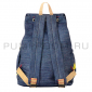 Синий джинсовый рюкзак-мешое с бананами Backpack Sack Jeans Banana Blue