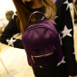 Фиолетовый вельветовый мини рюкзак Velvet Violet Backpack Mini