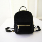 Чёрный вельветовый мини рюкзак Velvet Black Backpack Mini