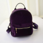 Фиолетовый вельветовый мини рюкзак Velvet Violet Backpack Mini