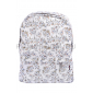 Белый цветочный рюкзак Big Woman Flower Backpack White