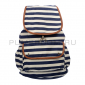 Синий городской рюкзак-мешок в полоску Backpack Zebra Blue White 2016