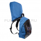 Синий городской рюкзак с капюшоном Football Blue Backpack SL