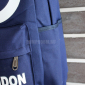Синий рюкзак Chanel Rue Camdon Backpack Canvas Blue