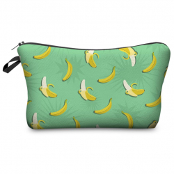 Косметичка-пенал на молнии "Бананы" Cosmetic Bag Green Banana 3D