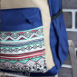 Синий городской тканевый рюкзак Backpack Teddy Aztec Blue