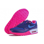 Женские синие кроссовки Nike Air Max 1 87 Essential Premium QS Blue Bright Pink