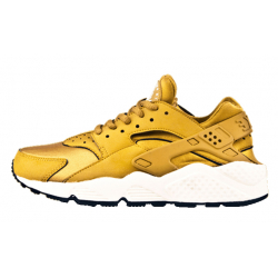 Золотые женские кроссовки Nike Air Huarache WmNs Gold