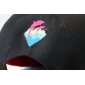 Чёрная бейсболка с прямым козырьком Pink Dolphin Black P Snapback