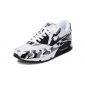 Черно/белые женские кроссовки Nike Air Max 90 Military Black White Camouflage