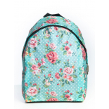 Бирюзовый городской рюкзак "Розы" Mint Roses Dots Backpack SL