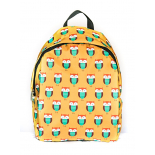 Жёлтый городской рюкзак с совами Yellow Orange Owl Backpack SL