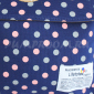 Синий тканевый рюкзак в горошек Backpack Lifetoten Blue Dots Gray Pink
