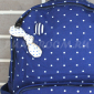 Синий тканевый рюкзак в горошек Backpack Bow Tie Blue Dots