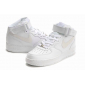 Белые высокие кожаные кроссовки Nike Air force 1 White Mid 07