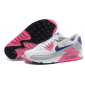 Бело/розовые женские кроссовки Nike Air Max 90 White Pink Wmns Classic