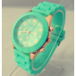 Мятные силиконовые женские часы Geneva Mint Watch