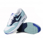 Женские голубые кроссовки Nike Air Max 87 Womens Shoes Black White Light Blue