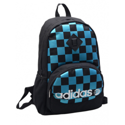 Чёрный молодёжный рюкзак Adidas Original Checkers Black Backpack