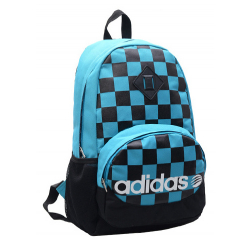 Голубой молодёжный рюкзак Adidas Original Checkers Light Blue Backpack
