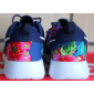 Синие женские кроссовки Nike Roshe Blue Flower Limited