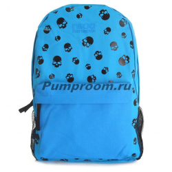 Синий рюкзак со черепами Nikki Nanaomi Backpack Light Blue Skull
